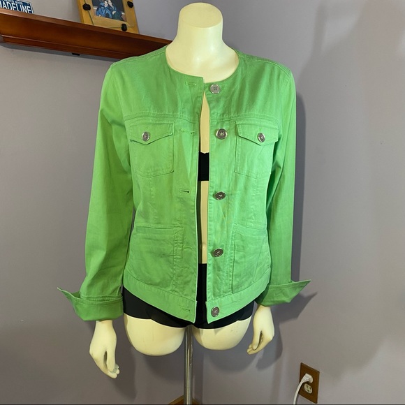 Charter Club Collarless Spring Jacket - Picture 1 of 13